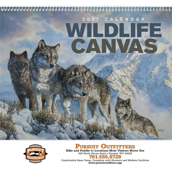 Wildlife Canvas - Spiral... from ASI 40480 Koozie Group / Norwood Triumph Calendar