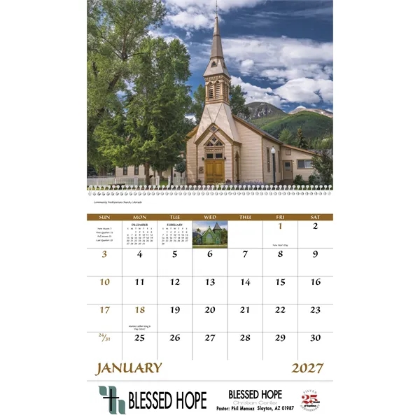 Scenic Churches - Spiral... from ASI 40480 Koozie Group / Norwood Triumph Calendar