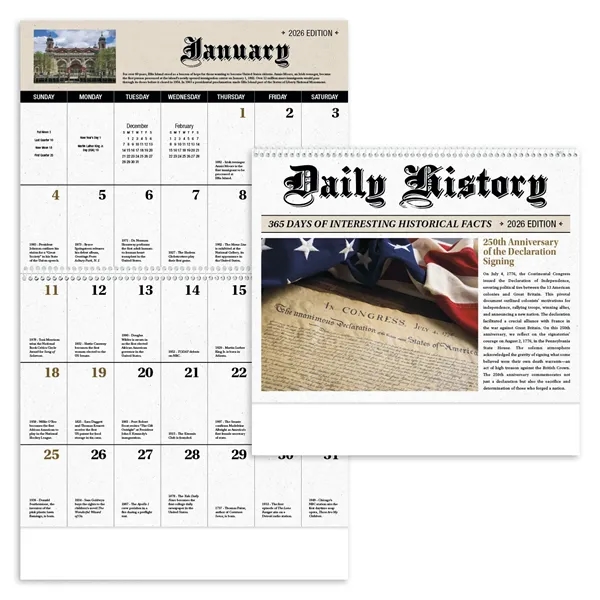 Daily History Spiral... from ASI 40480 Koozie Group / Norwood Triumph Calendar