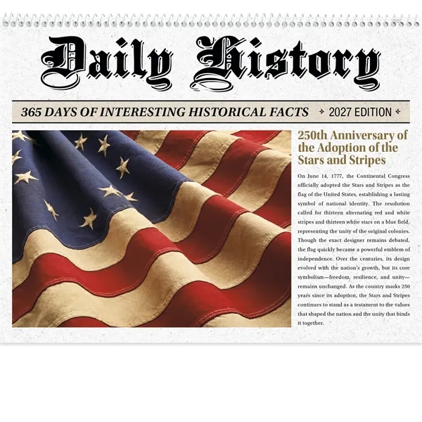 Daily History Spiral... from ASI 40480 Koozie Group / Norwood Triumph Calendar