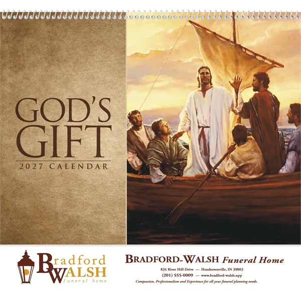 God's Gift wo Funeral Pre-Planning Sheet - Spiral... from ASI 40480 Koozie Group / Norwood Triumph Calendar