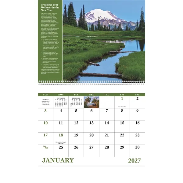 Healthy Living - Spiral... from ASI 40480 Koozie Group / Norwood Triumph Calendar