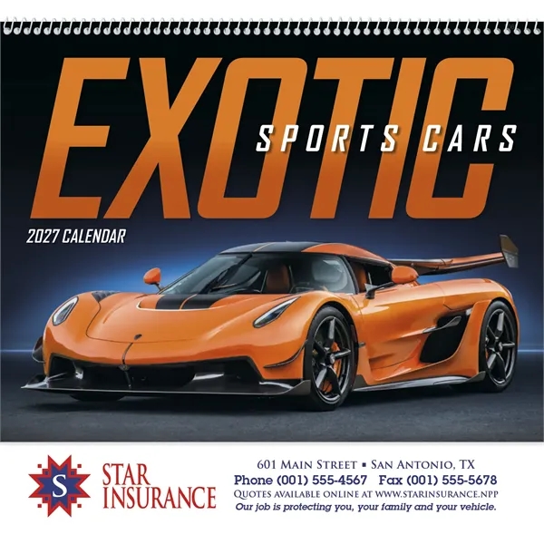 Exotic Sports Cars - Spiral... from ASI 40480 Koozie Group / Norwood Triumph Calendar