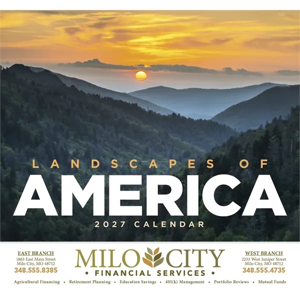 Landscapes of America - Stapled... from ASI 40480 Koozie Group / Norwood Triumph Calendar