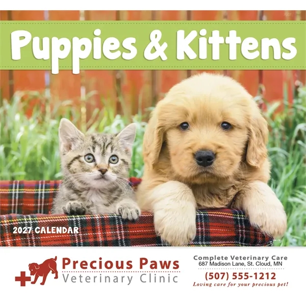 Puppies & Kittens - Stapled... from ASI 40480 Koozie Group / Norwood Triumph Calendar