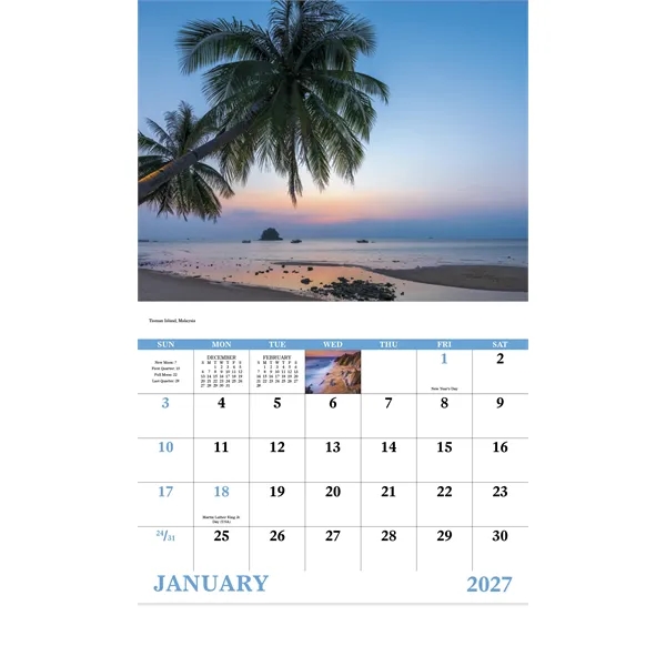 Beach Paradise - Stapled... from ASI 40480 Koozie Group / Norwood Triumph Calendar