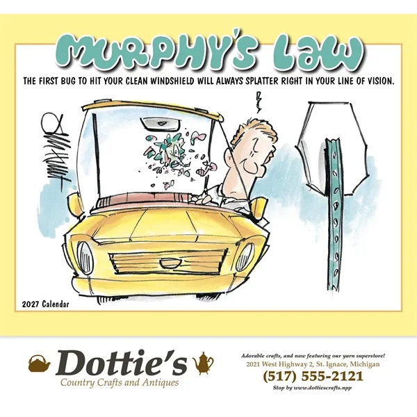 Murphy's Law Appointment Calendar - Stapled... from ASI 40480 Koozie Group / HotLine®