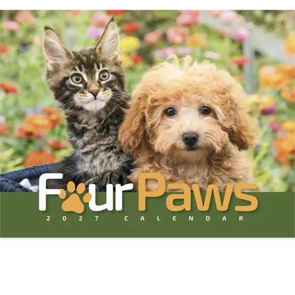 Four Paws Appointment Calendar - Stapled... from ASI 40480 Koozie Group / HotLine®