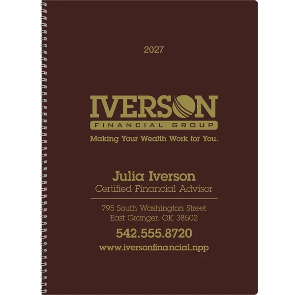 Monthly & Weekly Planner... from ASI 40480 Koozie Group / Norwood Triumph Calendar