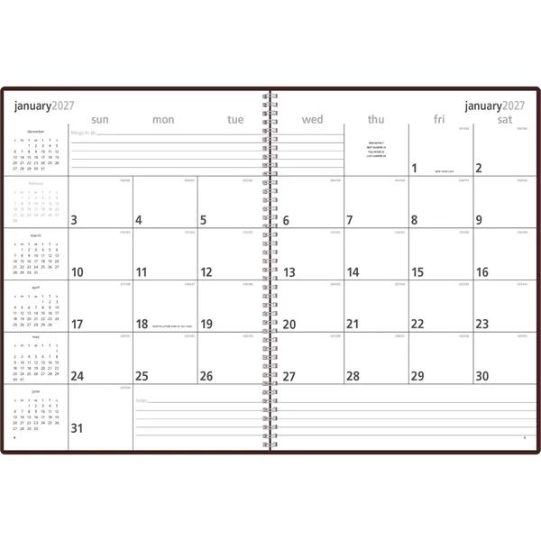 Monthly & Weekly Planner... from ASI 40480 Koozie Group / Norwood Triumph Calendar