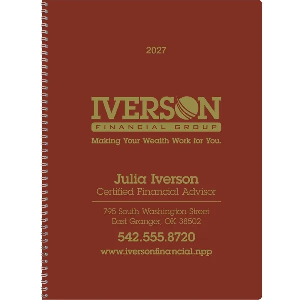 Monthly & Weekly Planner... from ASI 40480 Koozie Group / Norwood Triumph Calendar