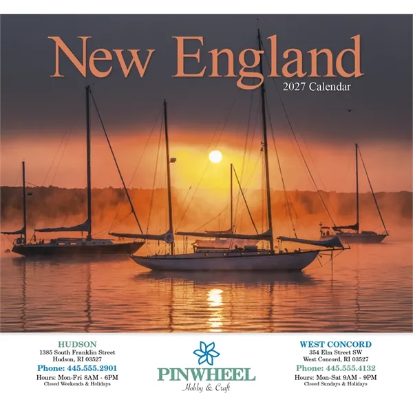 New England Appointment Calendar - Stapled... from ASI 40480 Koozie Group / HotLine®