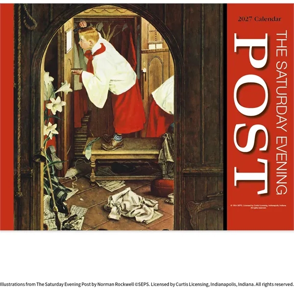 Saturday Evening Post Appointment Calendar - Stapled... from ASI 40480 Koozie Group / HotLine®