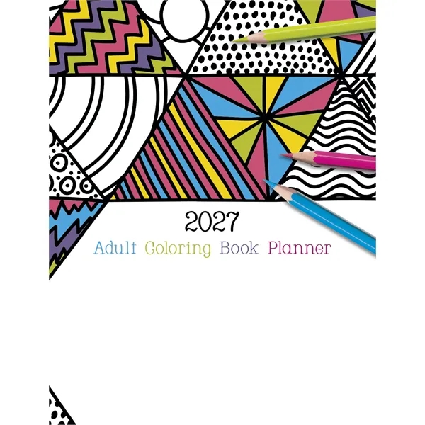 Adult Coloring Book Planner... from ASI 40480 Koozie Group / Norwood Triumph Calendar