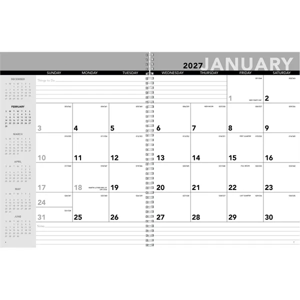 Standard Year Desk Planner with Custom Cover... from ASI 40480 Koozie Group / Norwood Triumph Calendar