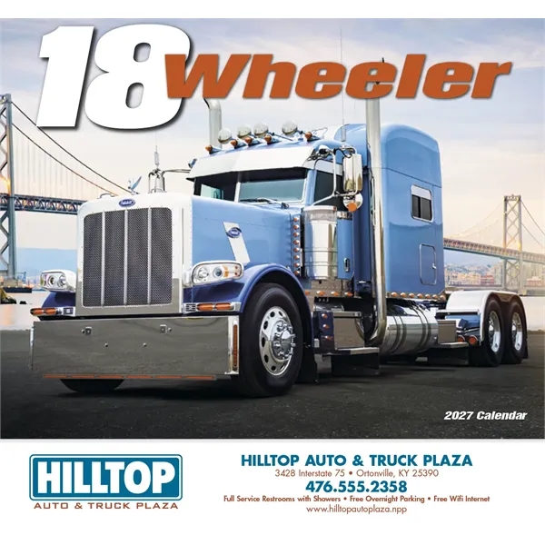 18-Wheeler Wall Appointment Calendar - Stapled... from ASI 40480 Koozie Group / HotLine®