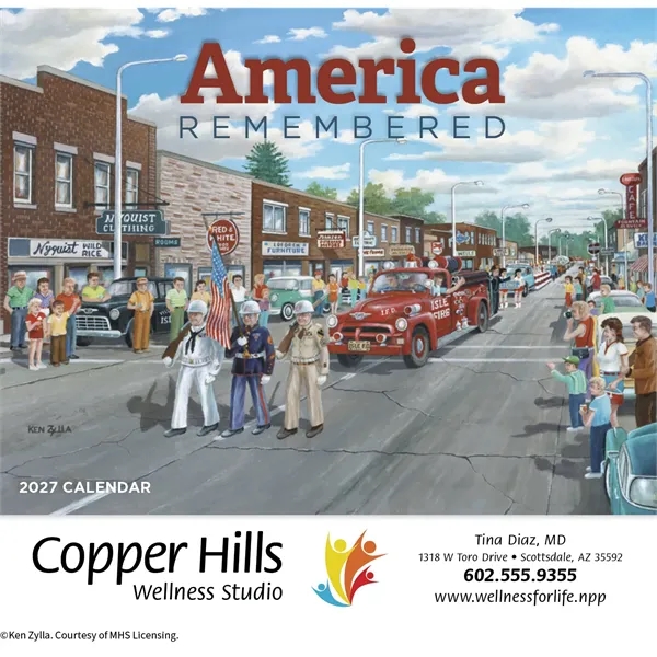 America Remembered Appointment Calendar - Stapled... from ASI 40480 Koozie Group / HotLine®