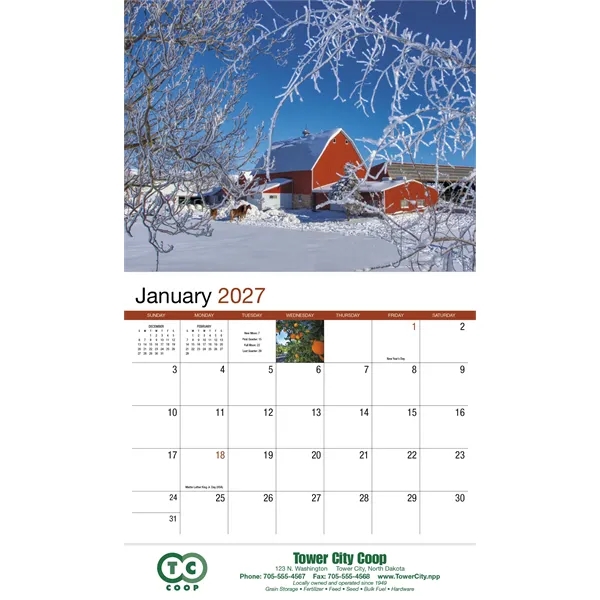 America's Bounty Appointment Calendar - Stapled... from ASI 40480 Koozie Group / HotLine®