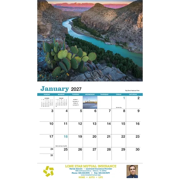 Texas Appointment Calendar - Stapled... from ASI 40480 Koozie Group / HotLine®