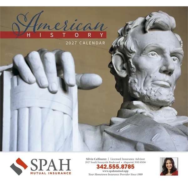 American History Appointment Calendar - Stapled... from ASI 40480 Koozie Group / HotLine®