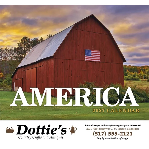 America Appointment Calendar - Stapled... from ASI 40480 Koozie Group / HotLine®