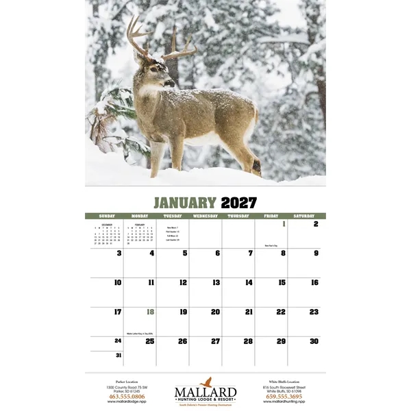 Trophy Whitetail Deer Appointment Calendar - Stapled... from ASI 40480 Koozie Group / HotLine®