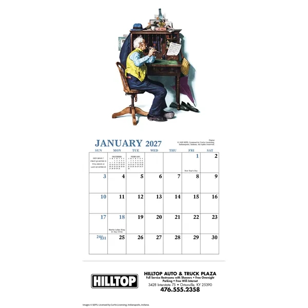 Norman Rockwell Mini Calendar... from ASI 40480 Koozie Group / HotLine®