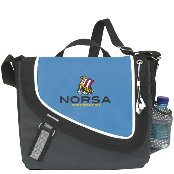 A Step Ahead Messenger... from ASI 40480 Koozie Group / Norwood