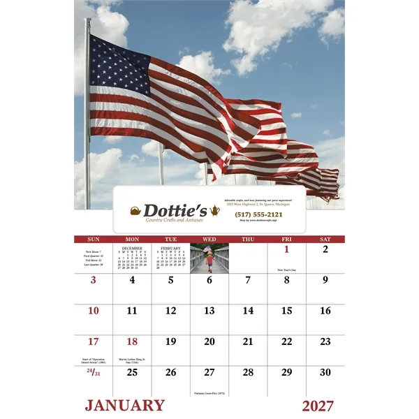 Celebrate America - Window.... from ASI 40480 Koozie Group / Norwood Triumph Calendar