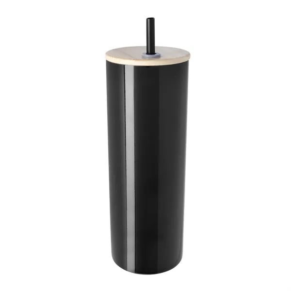 Double-Wall Stainless Steel Tumbler with Bamboo Lid and S...... from ASI 40480 Koozie Group