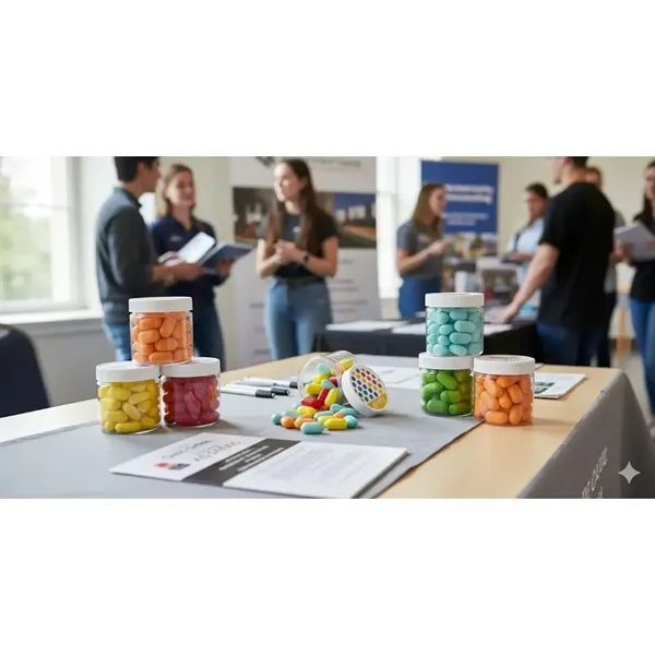 Brighten up your promotions with this fun Container of Chewy Candy,... from ASI 55583 GMG Pen