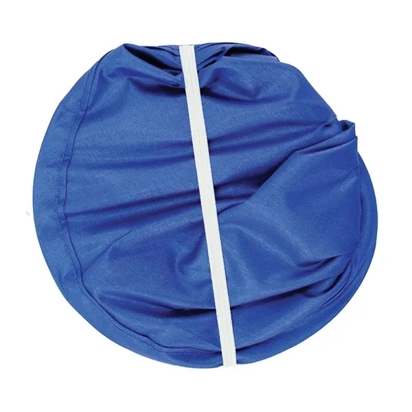 Folding hand fan with an elastic strap and silver on one... from ASI 40480 Koozie Group