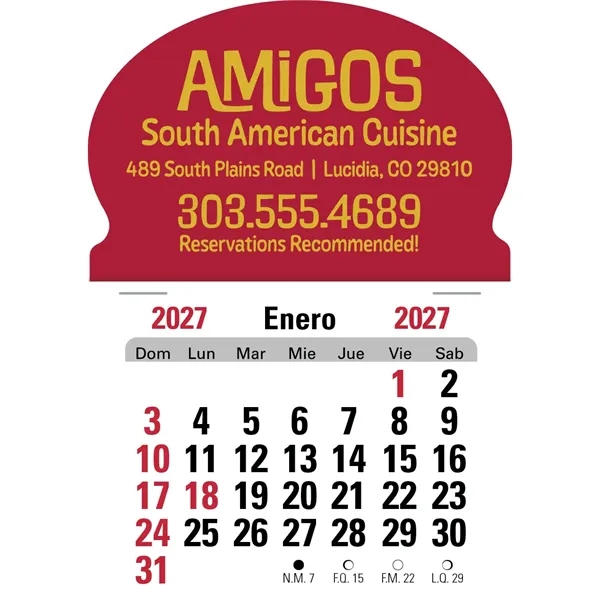Press-N-Stick Spanish Calendar... from ASI 40480 Koozie Group