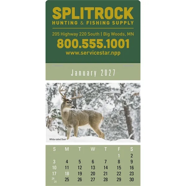 Press-N-Stick Sportsmen Calendar... from ASI 40480 Koozie Group