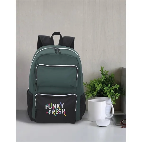 RPET Double-Pocket Computer Backpack... from ASI 40480 Koozie Group