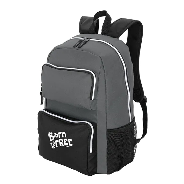 RPET Double-Pocket Computer Backpack... from ASI 40480 Koozie Group