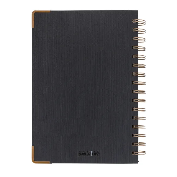Woven Paper Hardback With Metal Accents Notebook... from ASI 40480 Koozie Group