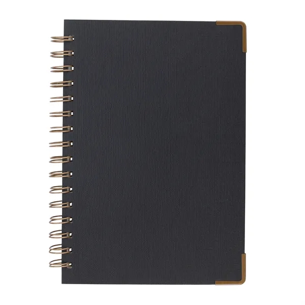 Woven Paper Hardback With Metal Accents Notebook... from ASI 40480 Koozie Group