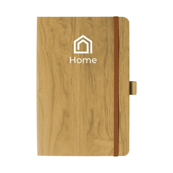 Soft-Touch Wood Grain Journal... from ASI 40480 Koozie Group