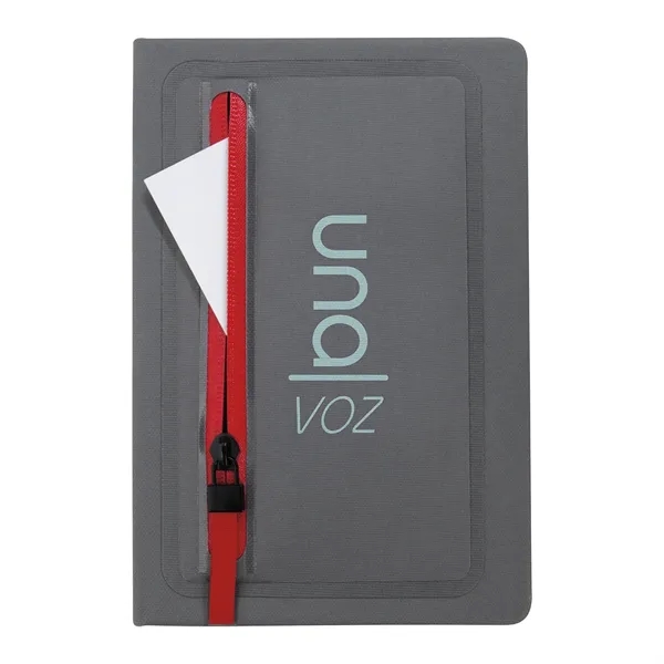 Sleek Zippered Pocket Journal... from ASI 40480 Koozie Group