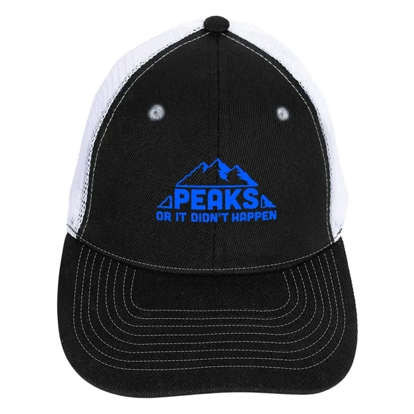 Mid-Profile Accent Mesh Snapback Cap... from ASI 40480 Koozie Group