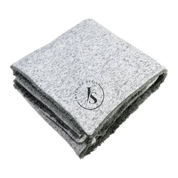 Sherpa-Backed Heathered Blanket... from ASI 40480 Koozie Group