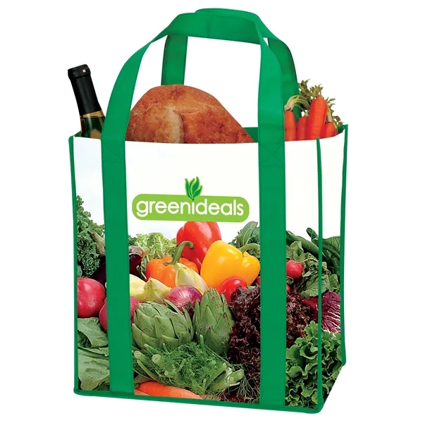 Laminated Non-Woven Grocery Tote... from ASI 40480 Koozie Group / Norwood