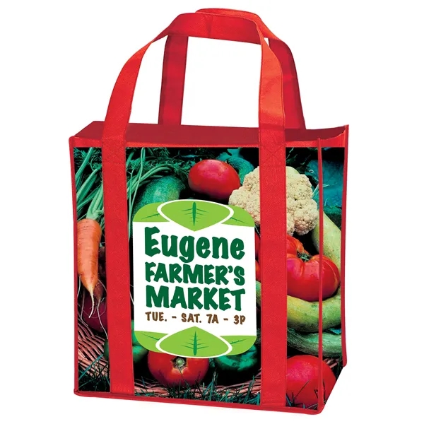 Laminated Non-Woven Grocery Tote... from ASI 40480 Koozie Group / Norwood