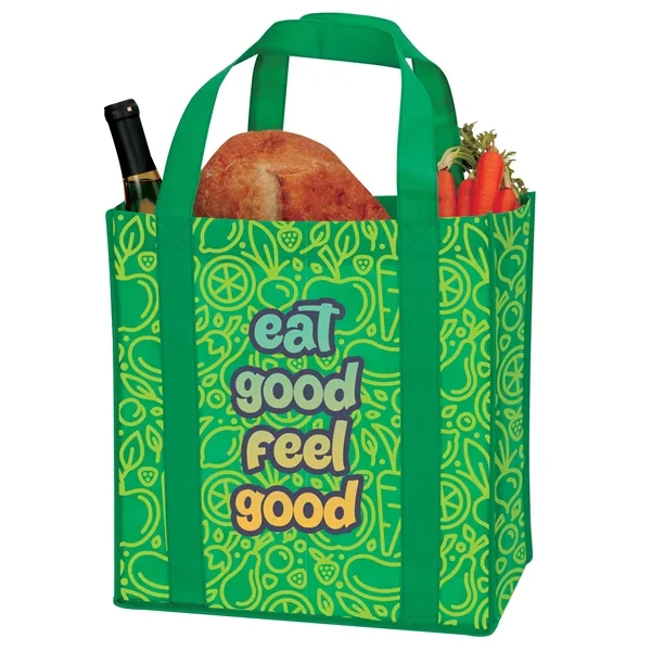 Laminated Non-Woven Grocery Tote... from ASI 40480 Koozie Group / Norwood
