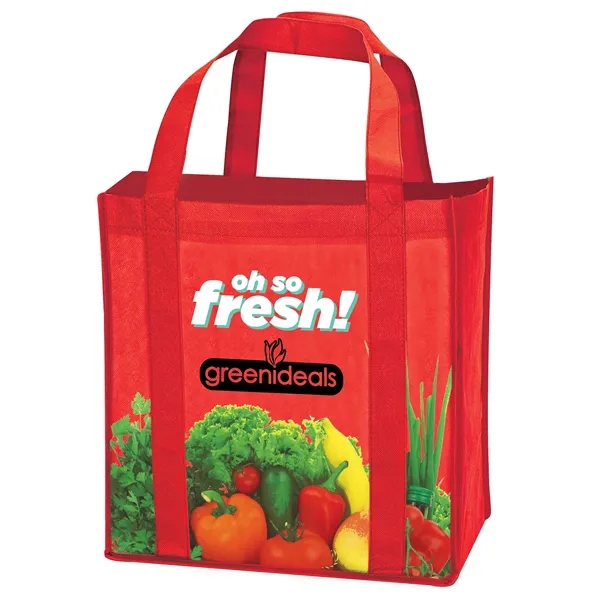 Laminated Non-Woven Grocery Tote... from ASI 40480 Koozie Group / Norwood