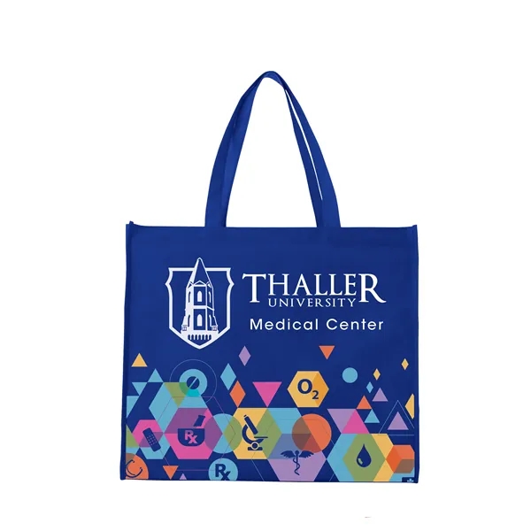 Laminated Non-Woven Landscape Tote... from ASI 40480 Koozie Group / Norwood