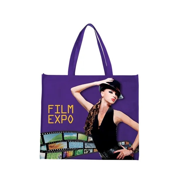 Laminated Non-Woven Landscape Tote... from ASI 40480 Koozie Group / Norwood