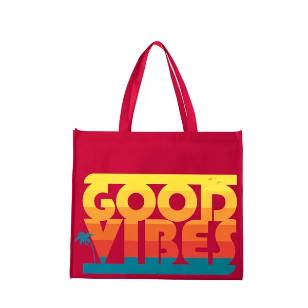 Laminated Non-Woven Landscape Tote... from ASI 40480 Koozie Group / Norwood