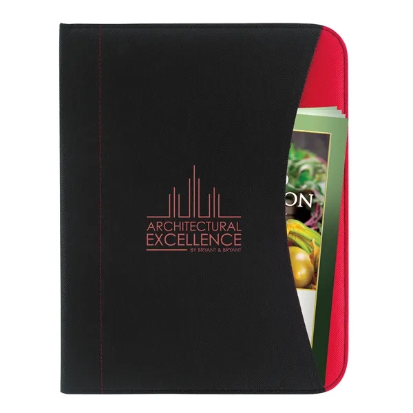 Non-Woven Curve Padfolio... from ASI 40480 Koozie Group / Norwood